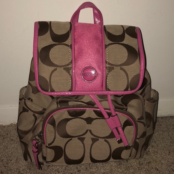 Coach | Bags | Coach Pink Brown Mini 